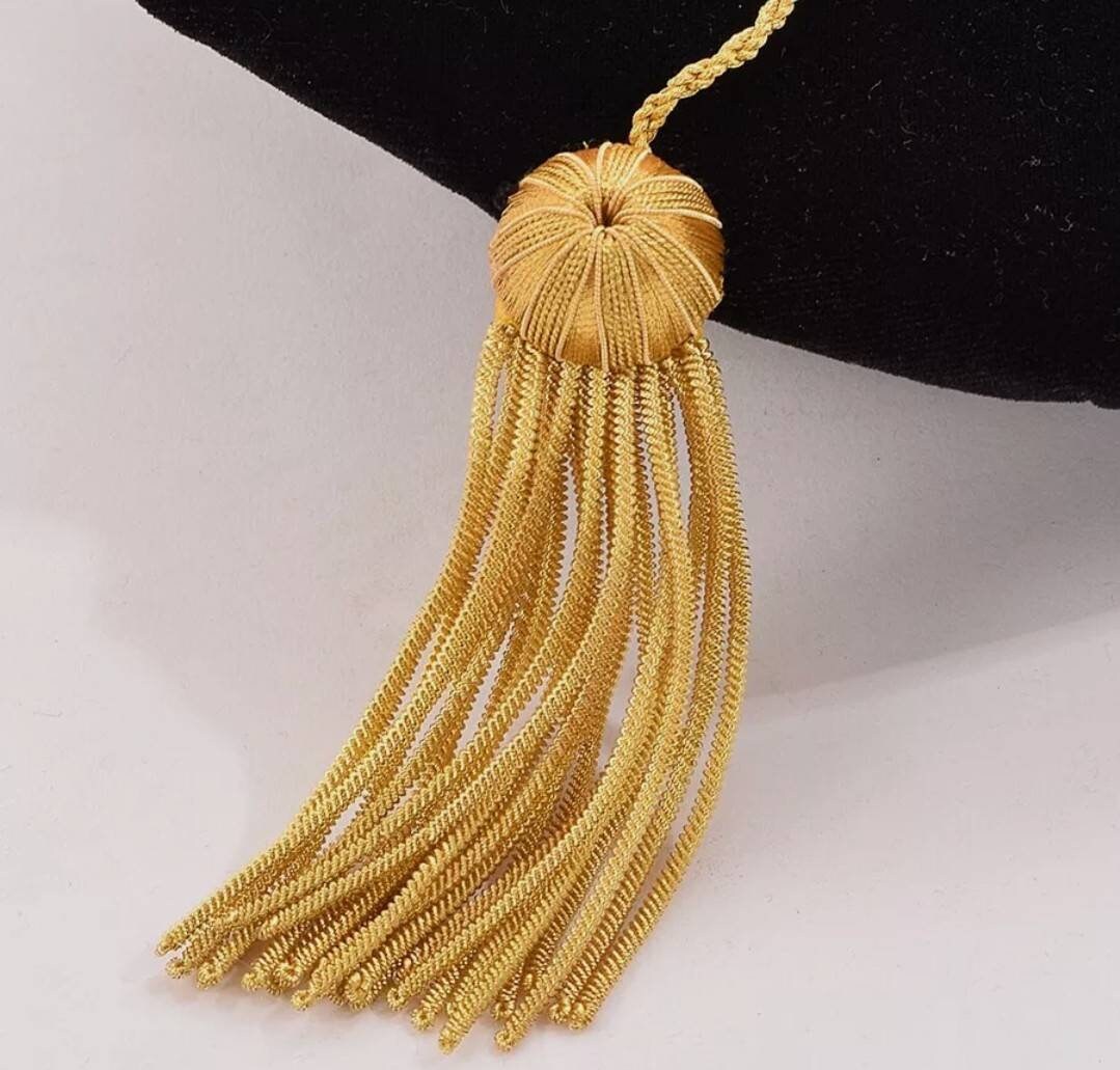 Doctors Graduation Hat 8- 4- and 6- sided Corner Doctorial Hat Doctoral Tam with Tassel.