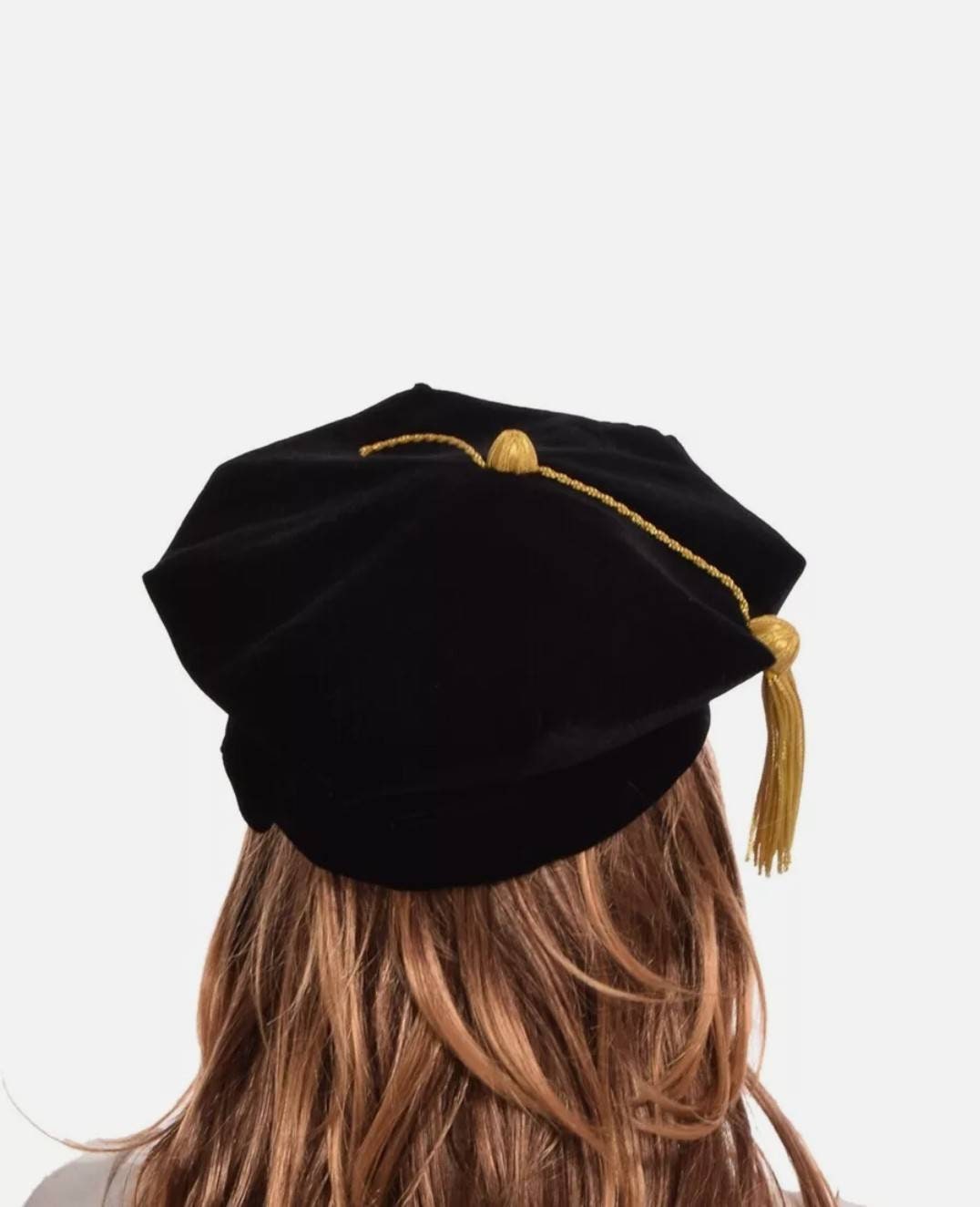 Doctors Graduation Hat 8- 4- and 6- sided Corner Doctorial Hat Doctoral Tam with Tassel.